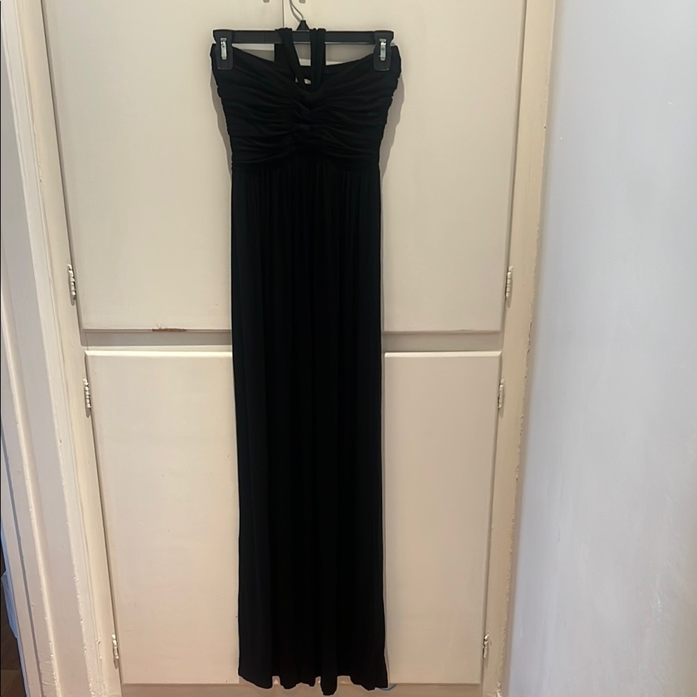 Black Halter Maxi Dress